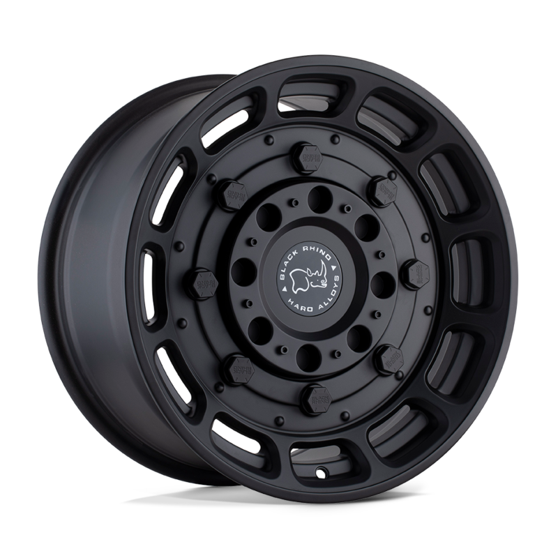 Set of Four - Black Rhino Warthog BRWHG 17X8.5 5X5.0 M-BLK 0MM