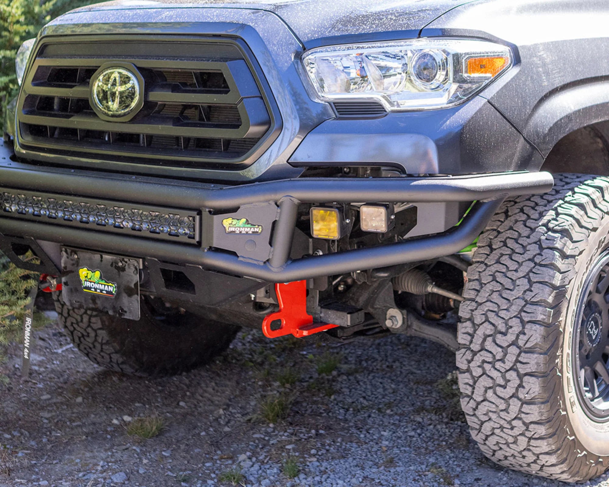 Ironman 4x4 (IRM) BBR072K-NNN 16-23 TACOMA RAID SERIES FRONT BUMPER KIT w/ Bright Saber 32" LED Light Bar