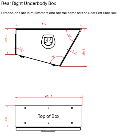 Full-Size Regular Underbody Box - Rear Pair