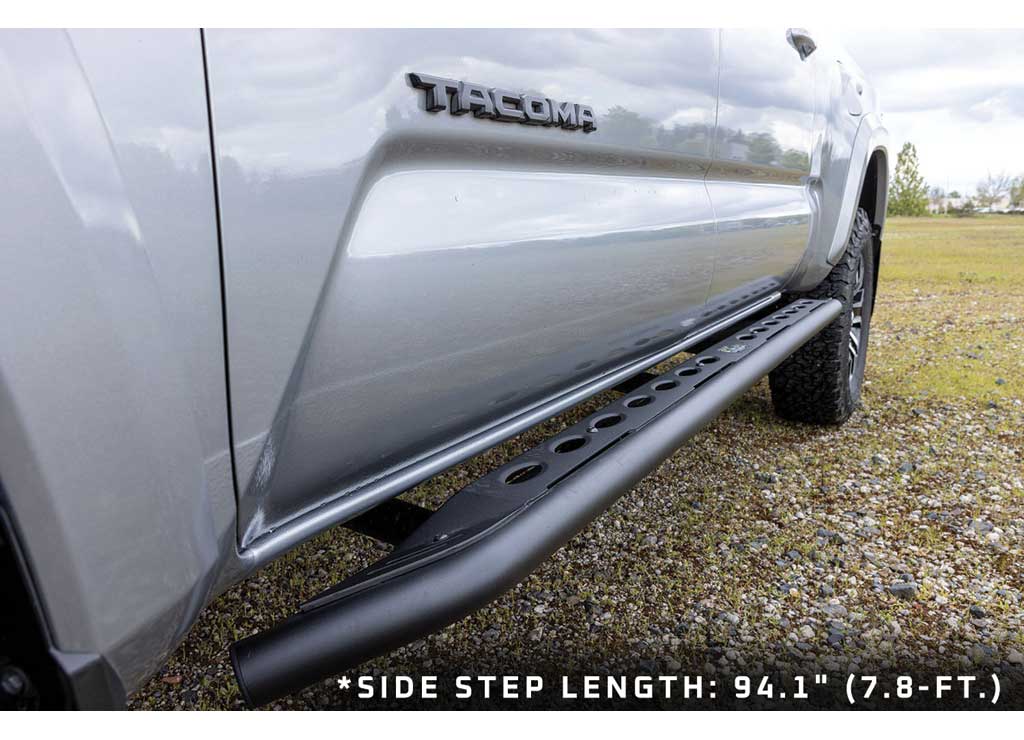Ironman 4x4 SS072 16-23 TACOMA RAID SERIES HEAVY DUTY SIDE STEPS LONG BED (SHORT STEPS) - 3 Hour Install