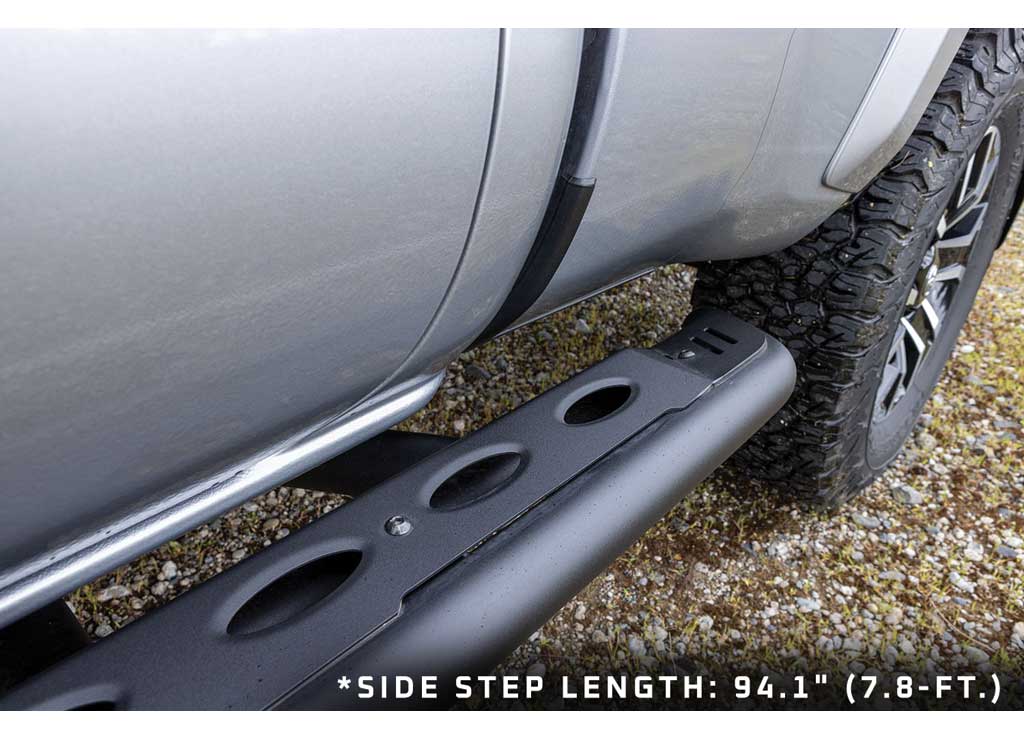 Ironman 4x4 SS072 16-23 TACOMA RAID SERIES HEAVY DUTY SIDE STEPS LONG BED (SHORT STEPS) - 3 Hour Install