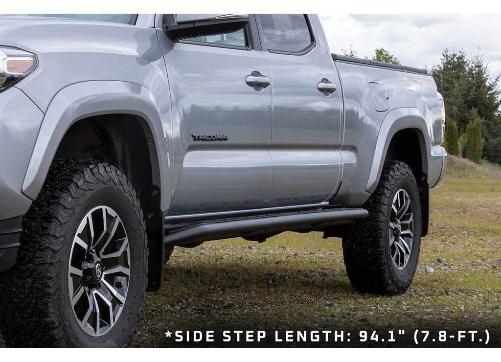 Ironman 4x4 SS072 16-23 TACOMA RAID SERIES HEAVY DUTY SIDE STEPS LONG BED (SHORT STEPS) - 3 Hour Install