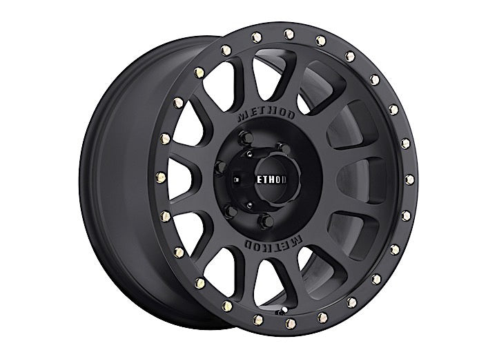 Set of 4 Method Race Wheels (MRW) MR30589060518 18X9 NV 6X5.5 BP 5.75IN B/S 18 O/S - MATTE BLACK - 1.5 Hours to Install