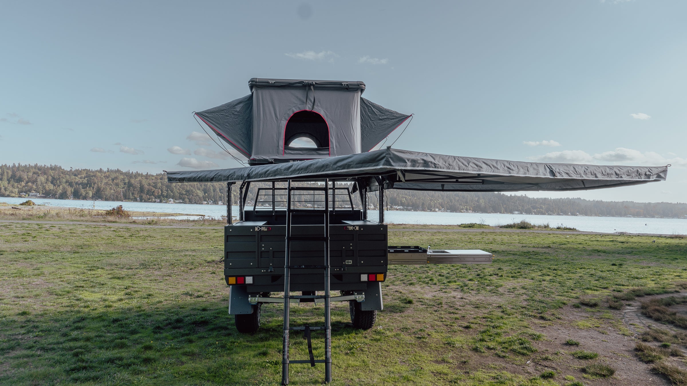 Mid-Size Regular Aluminum Overland Trailer - without Headache Rack