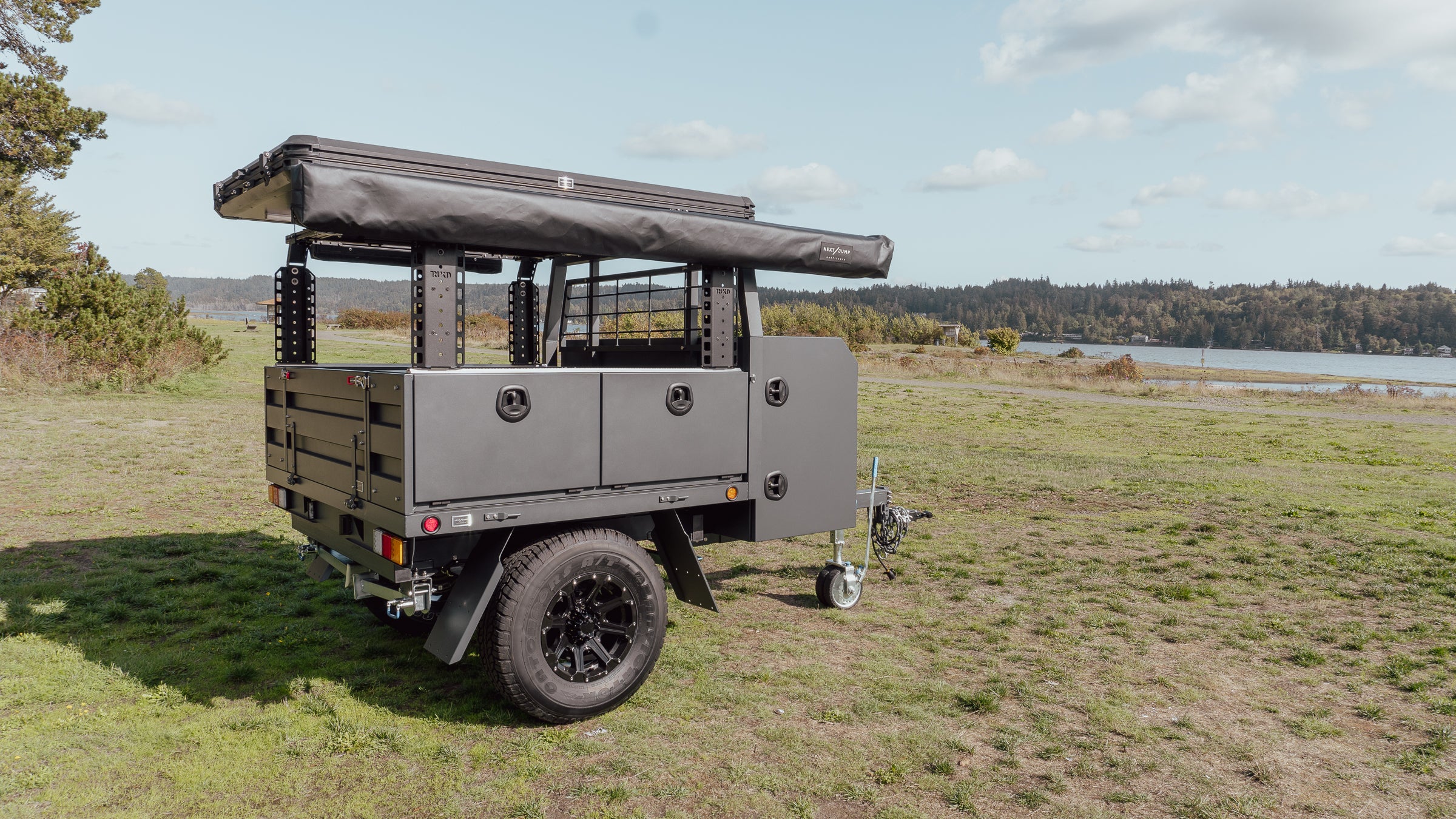 Mid-Size Regular Aluminum Overland Trailer - without Headache Rack