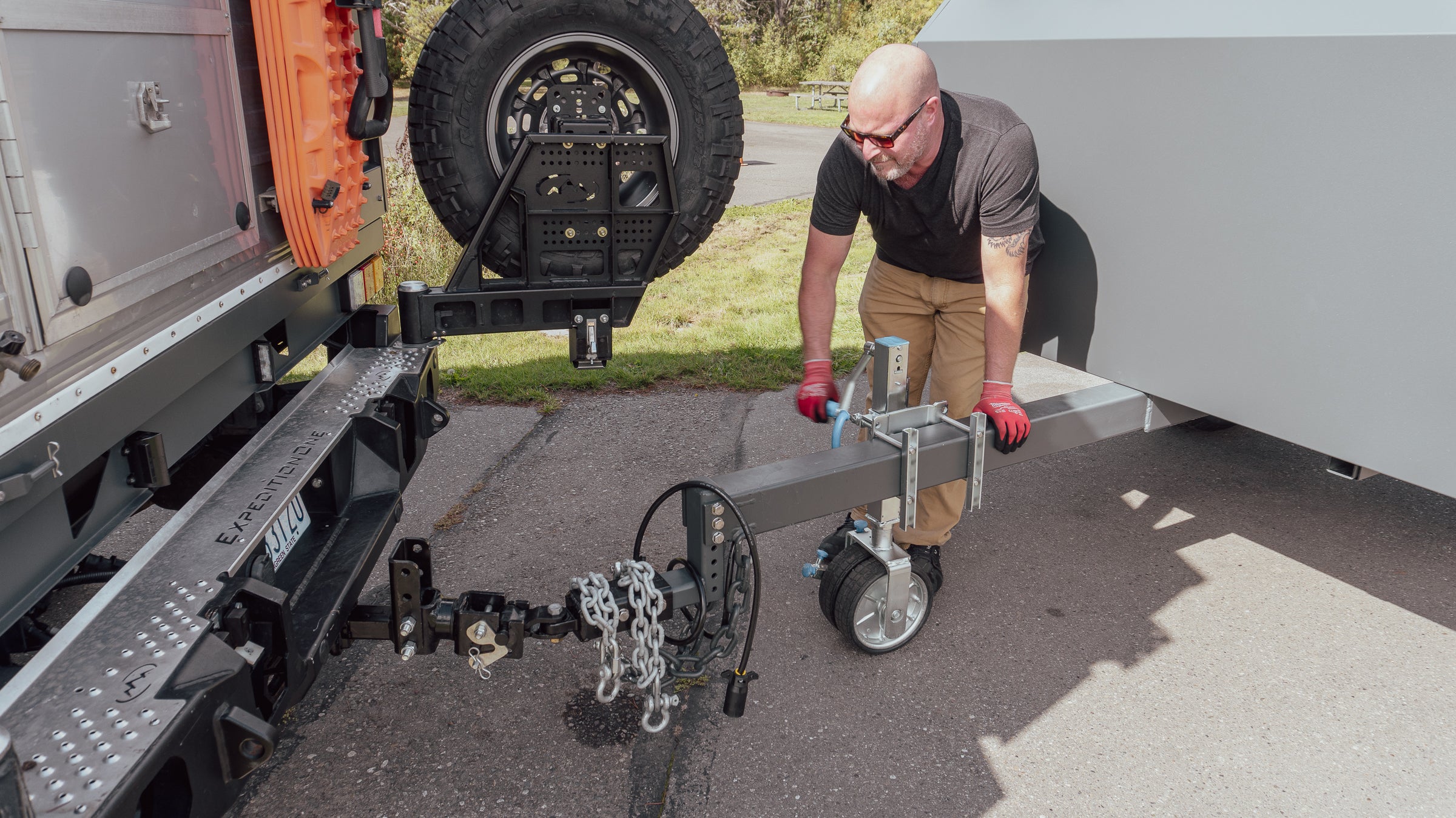Mid-Size Regular Aluminum Overland Trailer - without Headache Rack