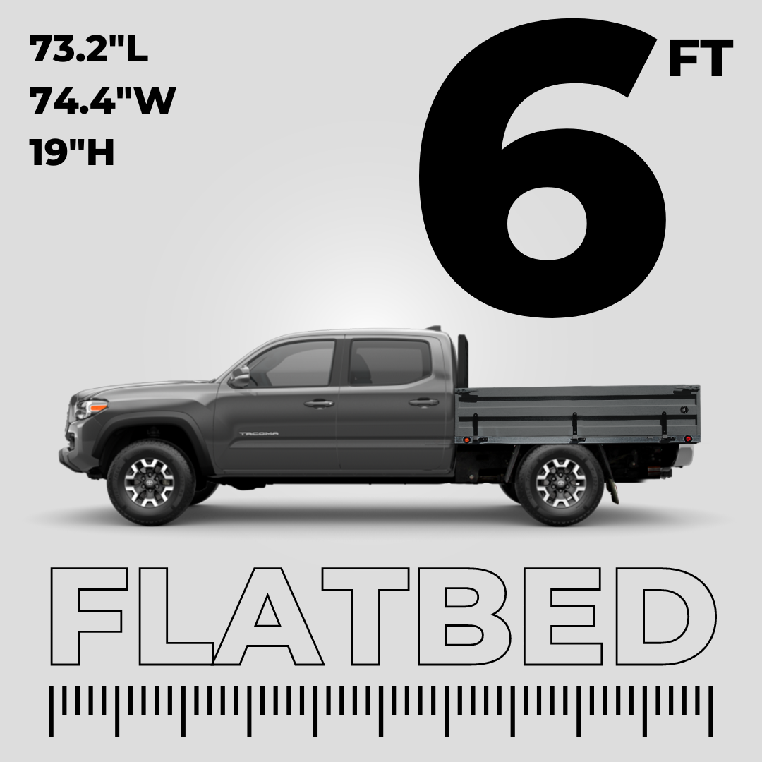 Mid-Size Long Flatbed Truck Body  - with Headache Rack
