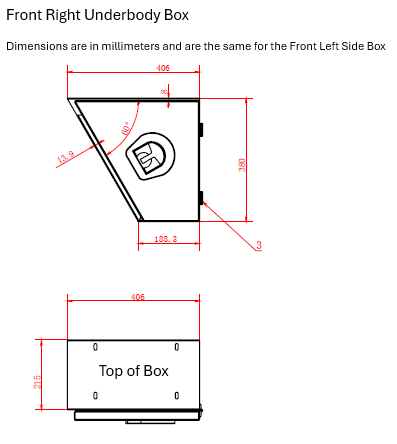 Mid-Size Long Underbody Box - Front Pair