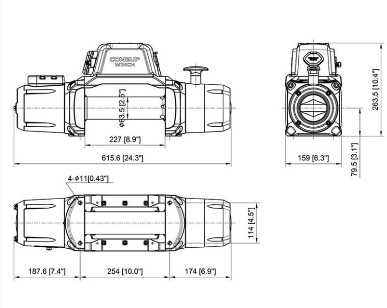 ComeUp Solo 9.5rs Winch