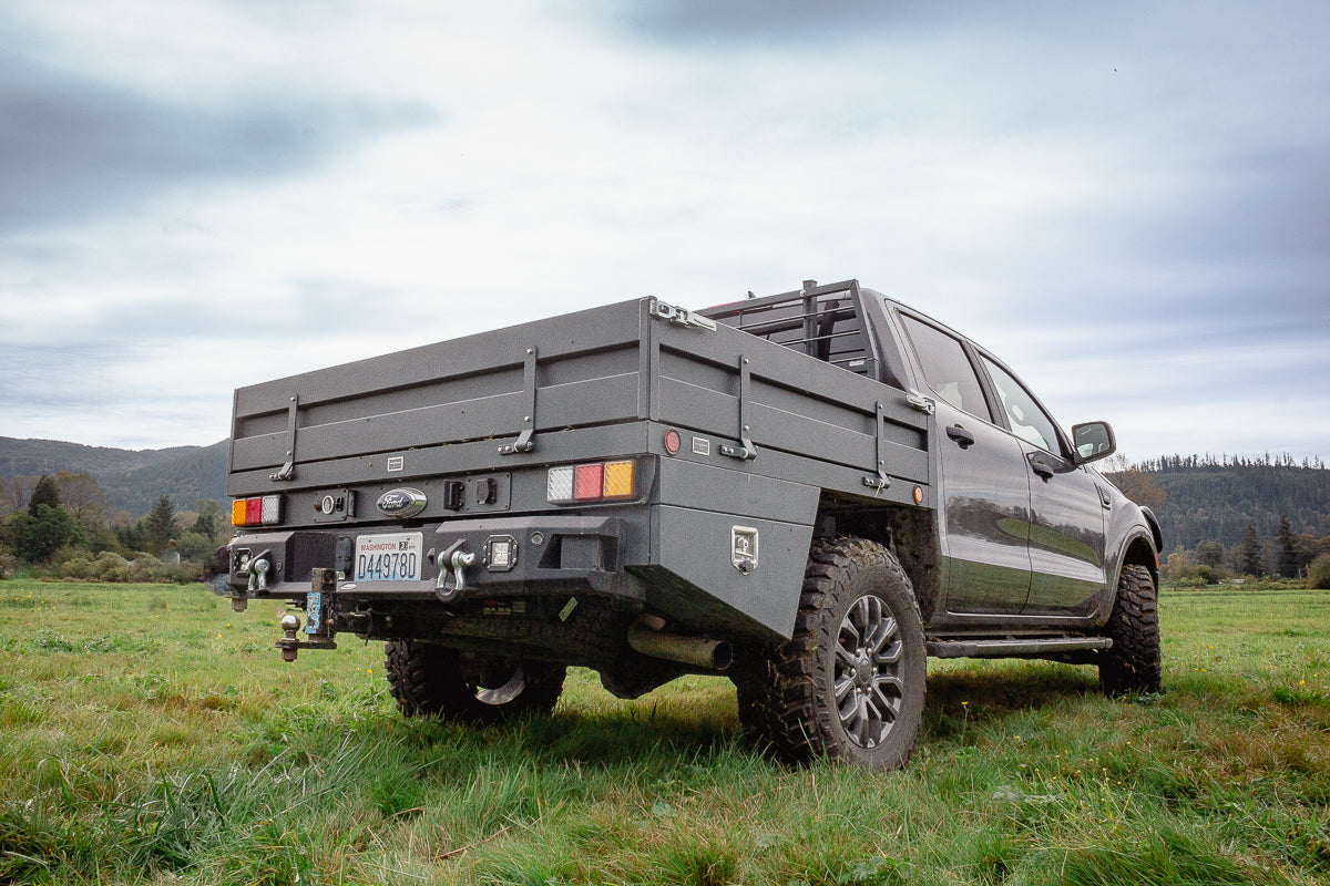 Mid-Size Regular Flatbed Truck Body - with Headache Rack