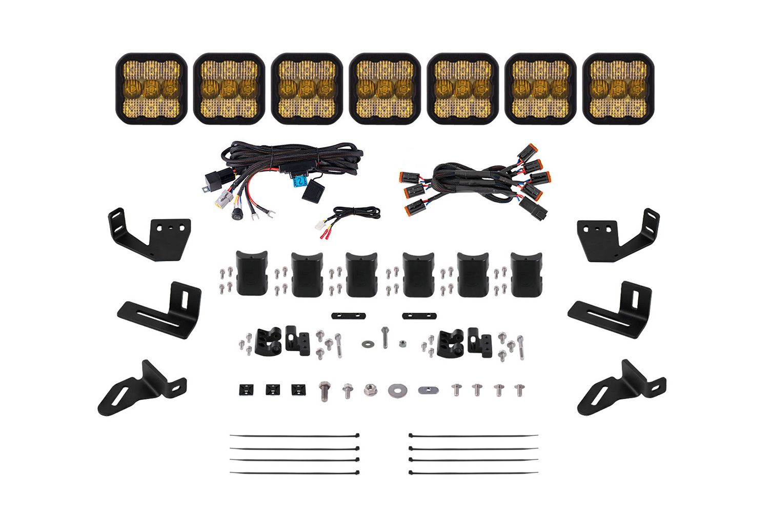 Diode Dynamics - SS5 CrossLink Lightbar Kit for Prinsu/Sherpa Roof Racks