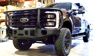 Expedition One F250/350/450 RangeMax Ultra HD Front Bumper 2017-2022 w/ wraparound bullbar and powder coating