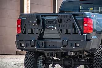 Expedition one - Chevy Silverado 1500 Rear Bumper w/Dual Swing Carrier System 2014-2018