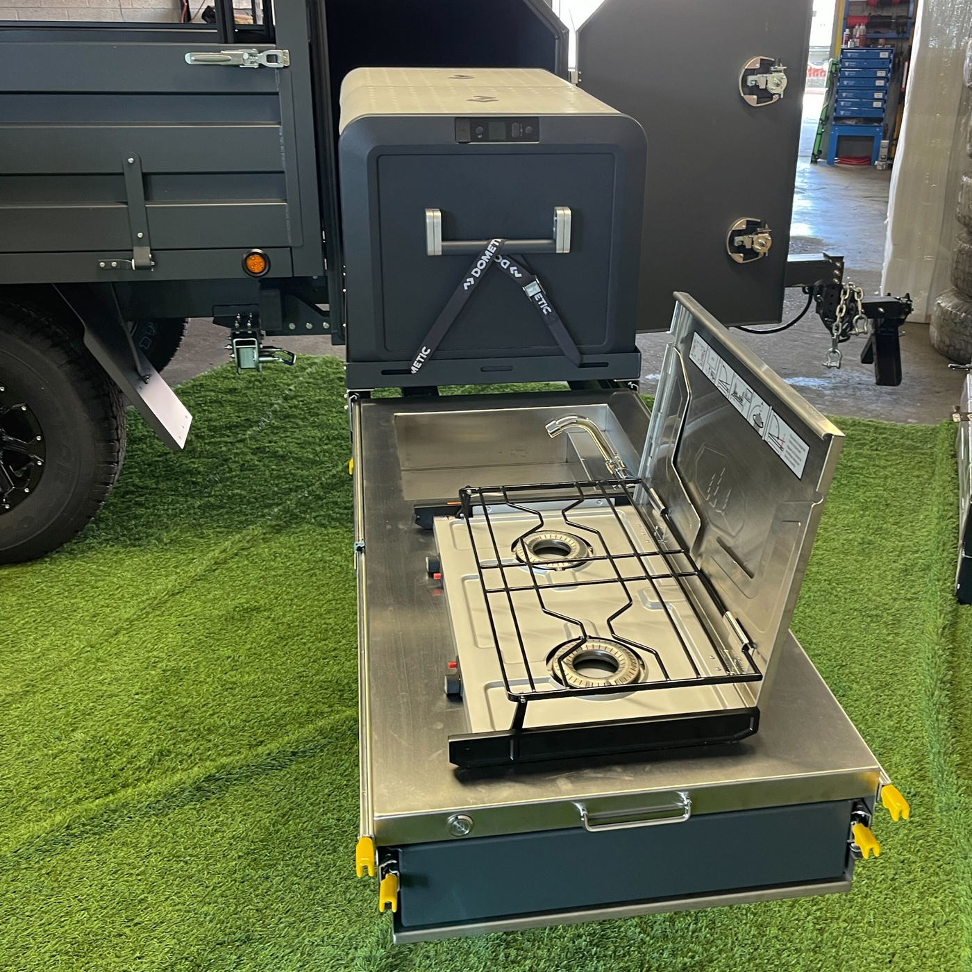 Tongue Box Slide-Out Camp Kitchen for Full-Size Beds