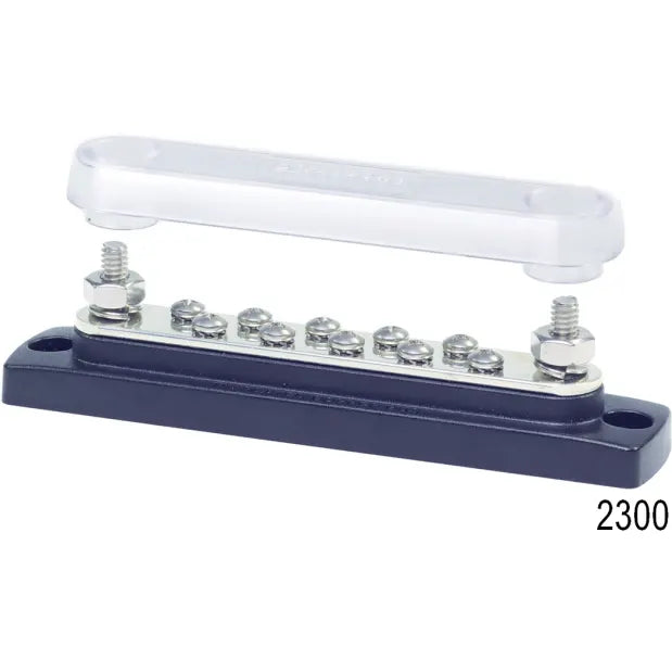 Part - BusBar 150 Ampere Common Buses With Cover, BusBar 10 x 8-32 Screw Terminal w/Cover