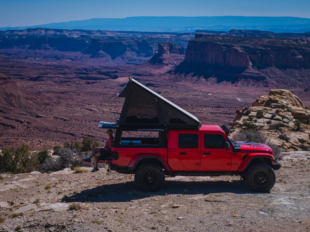 Explore Elevated Electric Locking Truck Top Camper - Mid-Size 6ft Bed