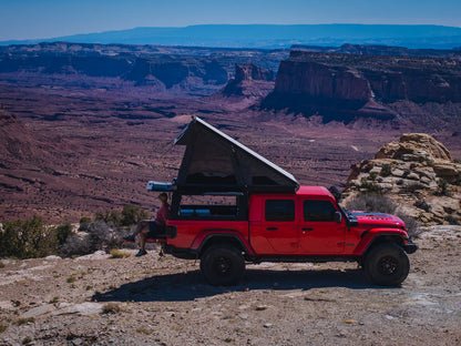 Explore Elevated Electric Locking Truck Top Camper - Mid-Size 6ft Bed