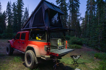 Explore Elevated Electric Locking Truck Top Camper - Mid-Size 6ft Bed