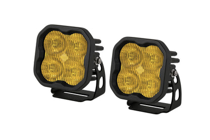 Fog Light - Diode Dynamics SS3 SAE Yellow Pro LED Pod (pair) w/ SAE Fog