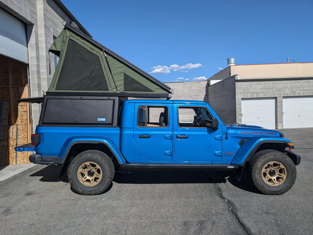 Explore Elevated Electric Locking Truck Top Camper - Mid-Size 6ft Bed