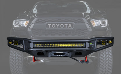 Ironman 4x4 (IRM) BBR072K-NNN 16-23 TACOMA RAID SERIES FRONT BUMPER KIT w/ Bright Saber 32" LED Light Bar