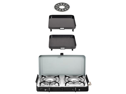 Front Runner 2 Cook 3 Pro Deluxe/ Portable 3 Piece/ Gas Barbeque/ Camp Cooker