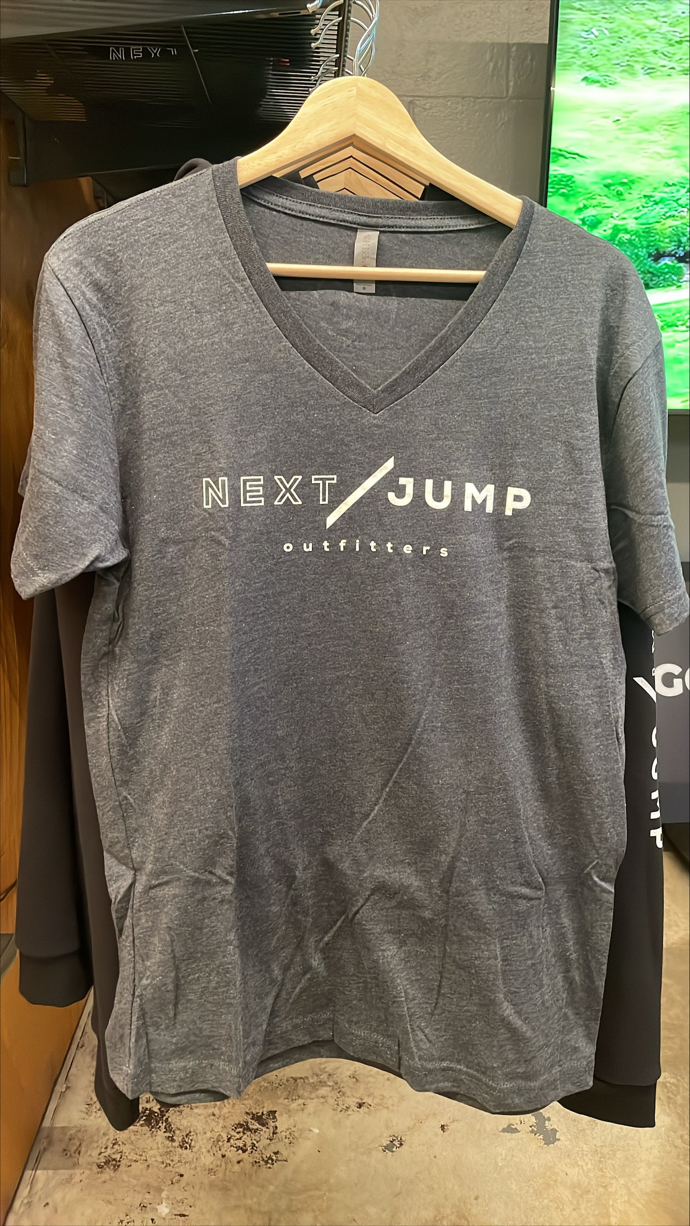 Next Jump Unisex Short Sleeve V-Neck T-Shirt